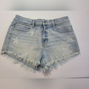 Studio Blue star denim cutoff shorts